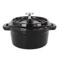 Black Enamel Cast Iron Casserole